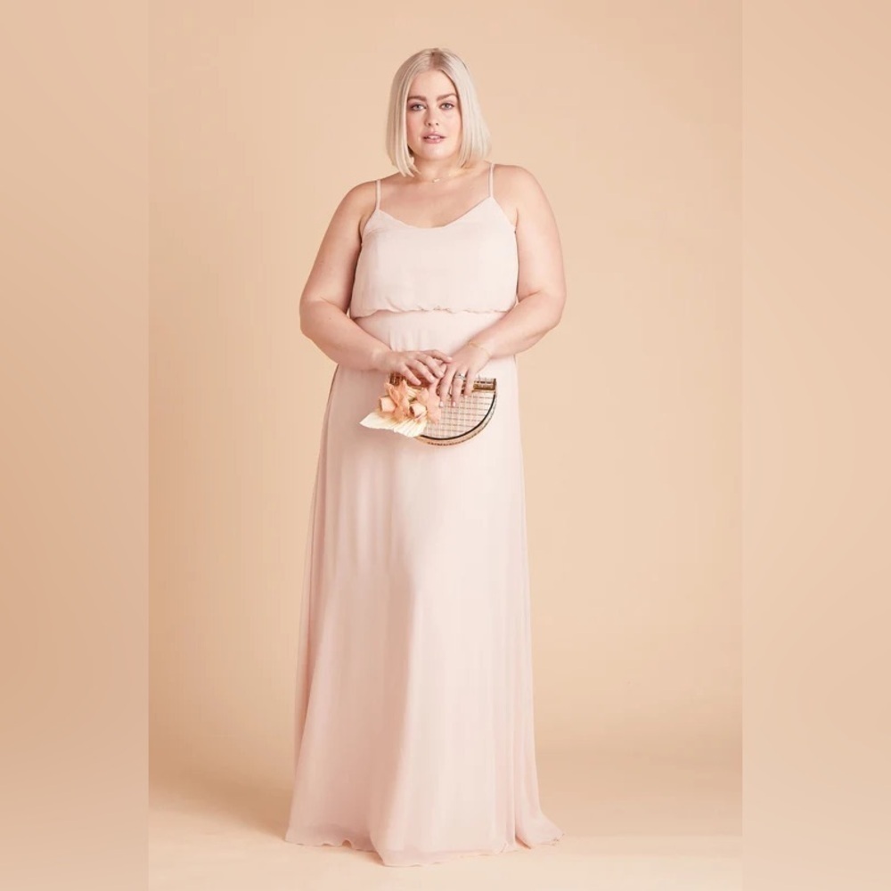 NWT Birdy Grey Gwennie Dress in Chiffon Pale Blush
